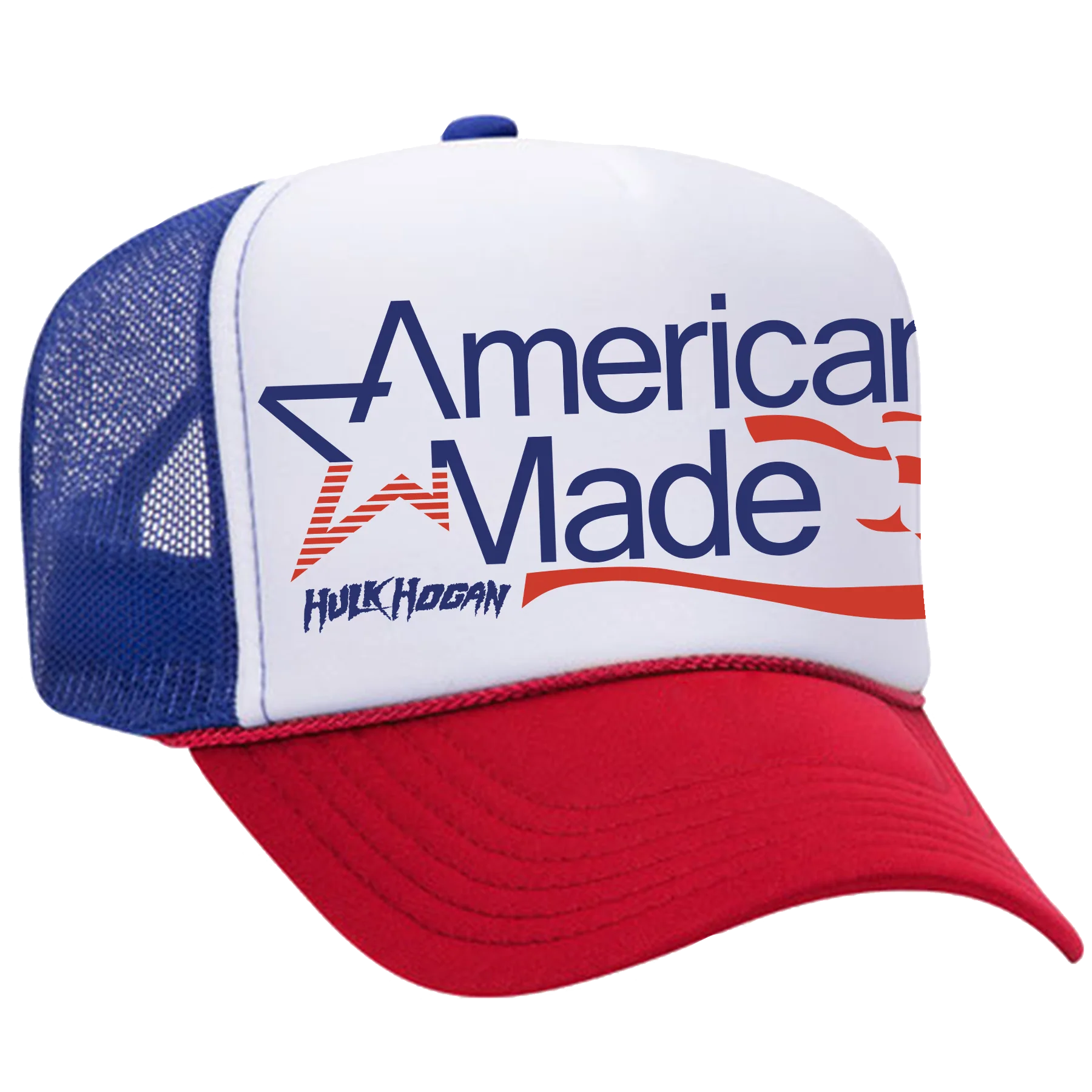 Red/White/Blue American Made Flag Trucker Hat - Image 2