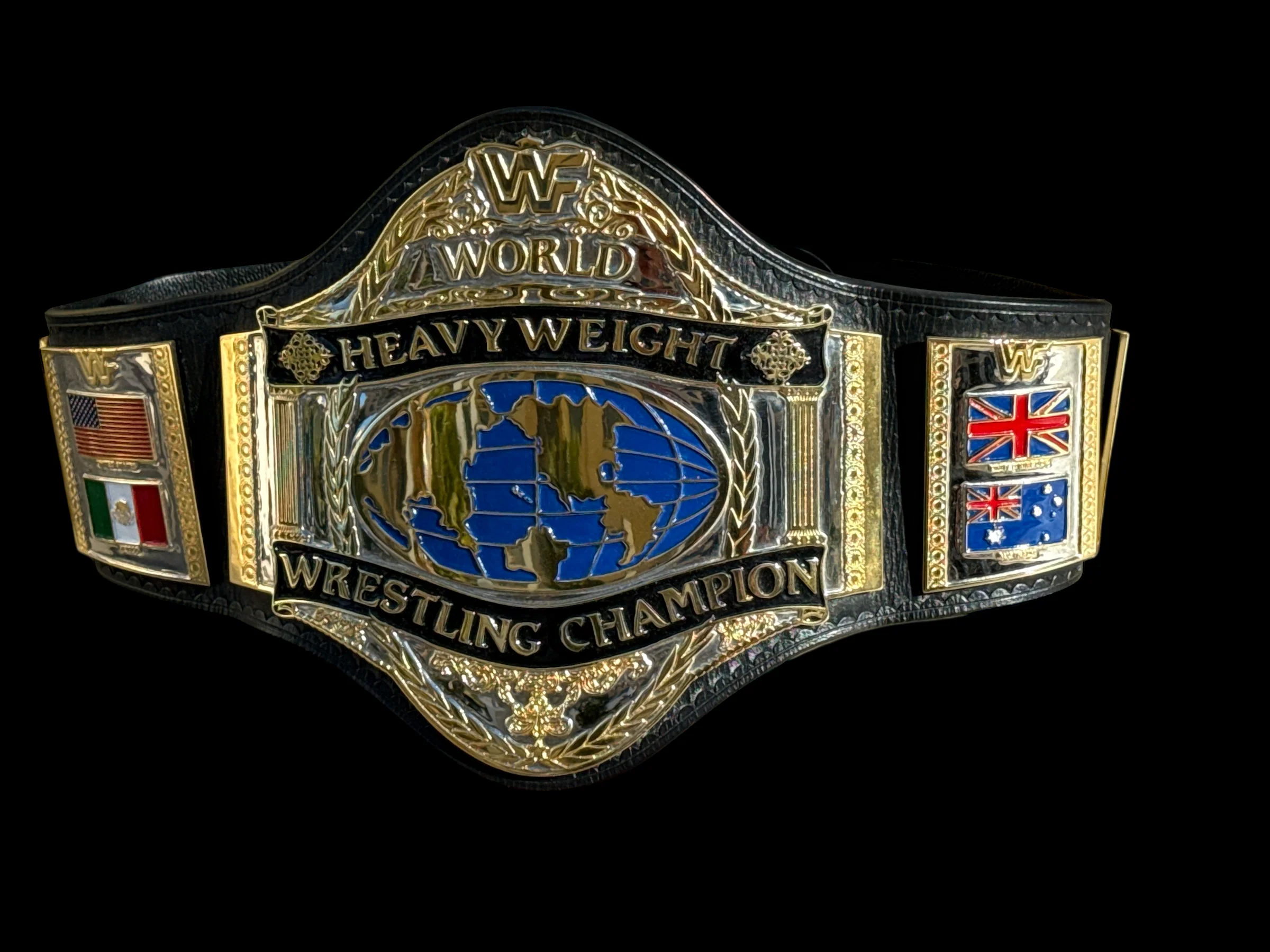 Brass 1986 World Heavyweight Championship SIGNED Replica Title Belt