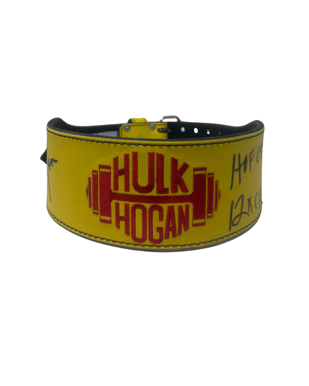 Yellow Hulk Hogan Dumbell Cardillo Weight Belt - Image 2