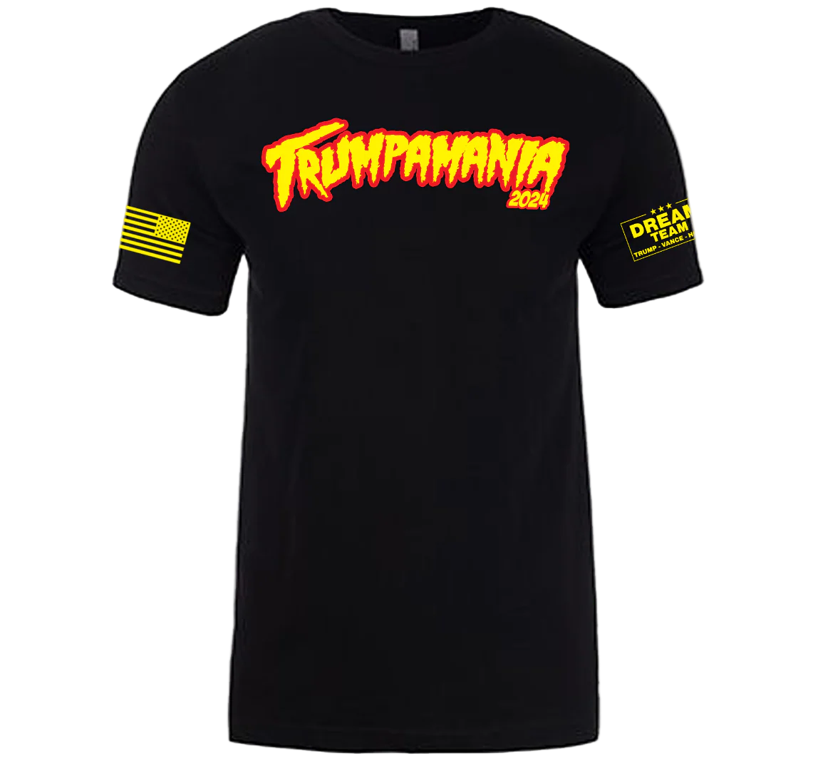 Black Trumpamania Adult T-Shirt