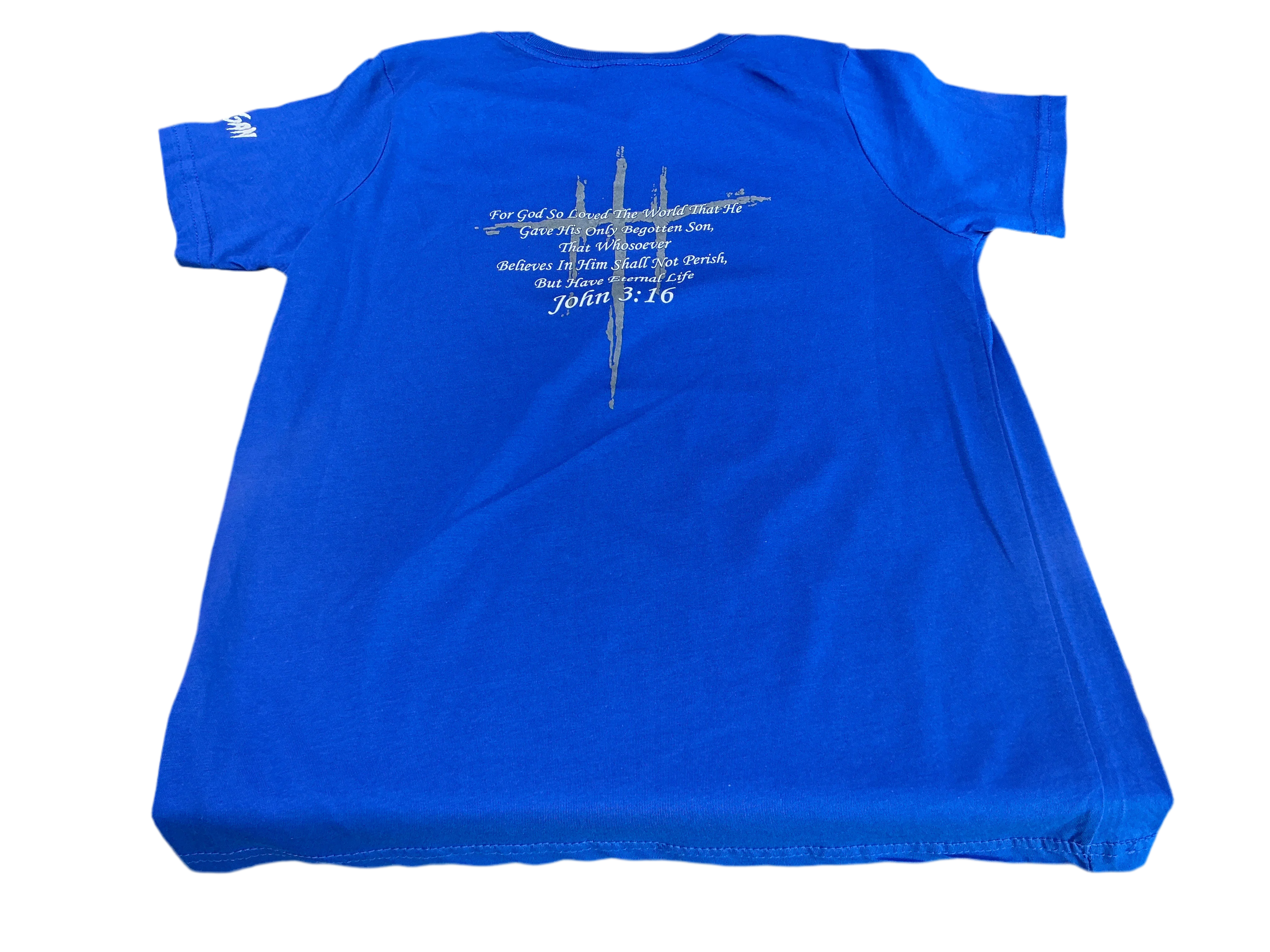Blue John 3:16 Toddler T-Shirt - Image 2