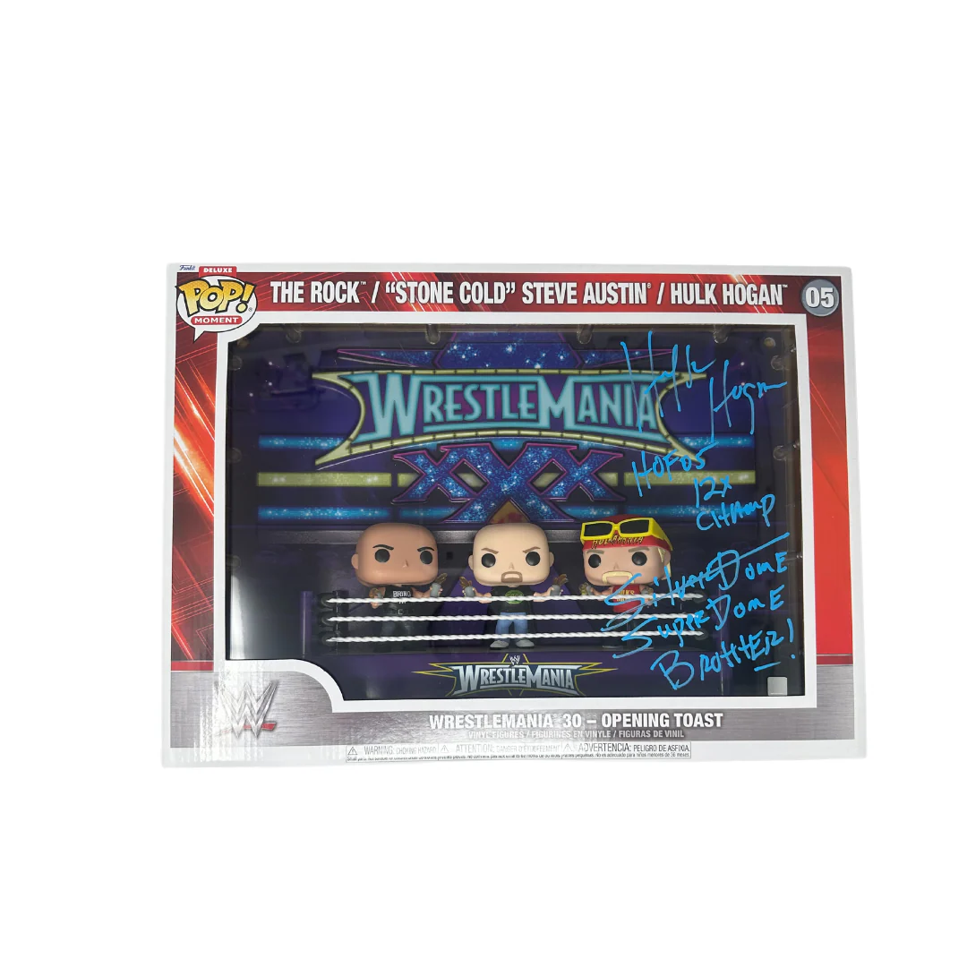Unsigned WWE - Wrestlemania 30 - Opening Toast, The Rock, Stone Cold Steve Austin, Hulk Hogan