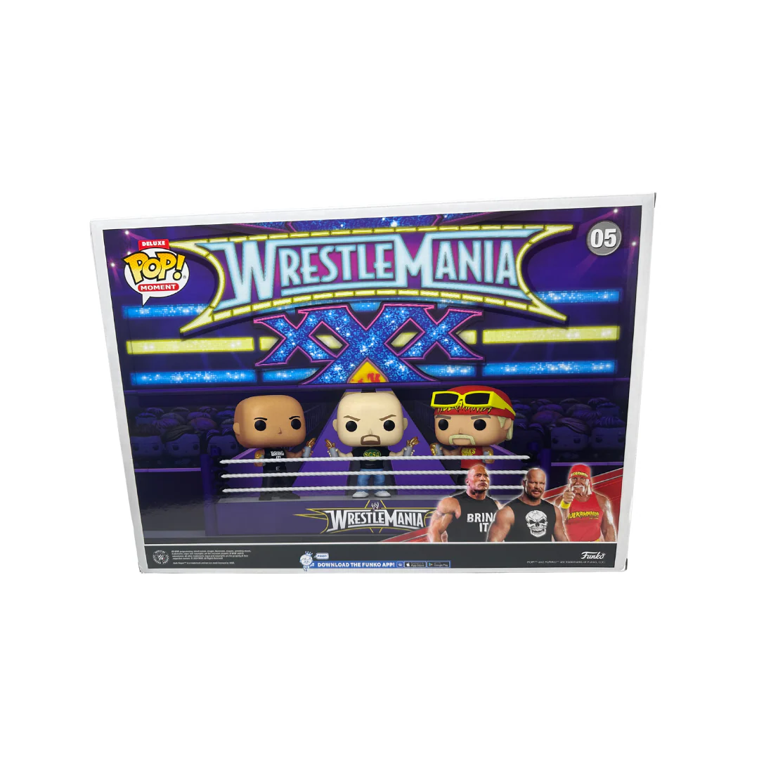 Unsigned WWE - Wrestlemania 30 - Opening Toast, The Rock, Stone Cold Steve Austin, Hulk Hogan - Image 2