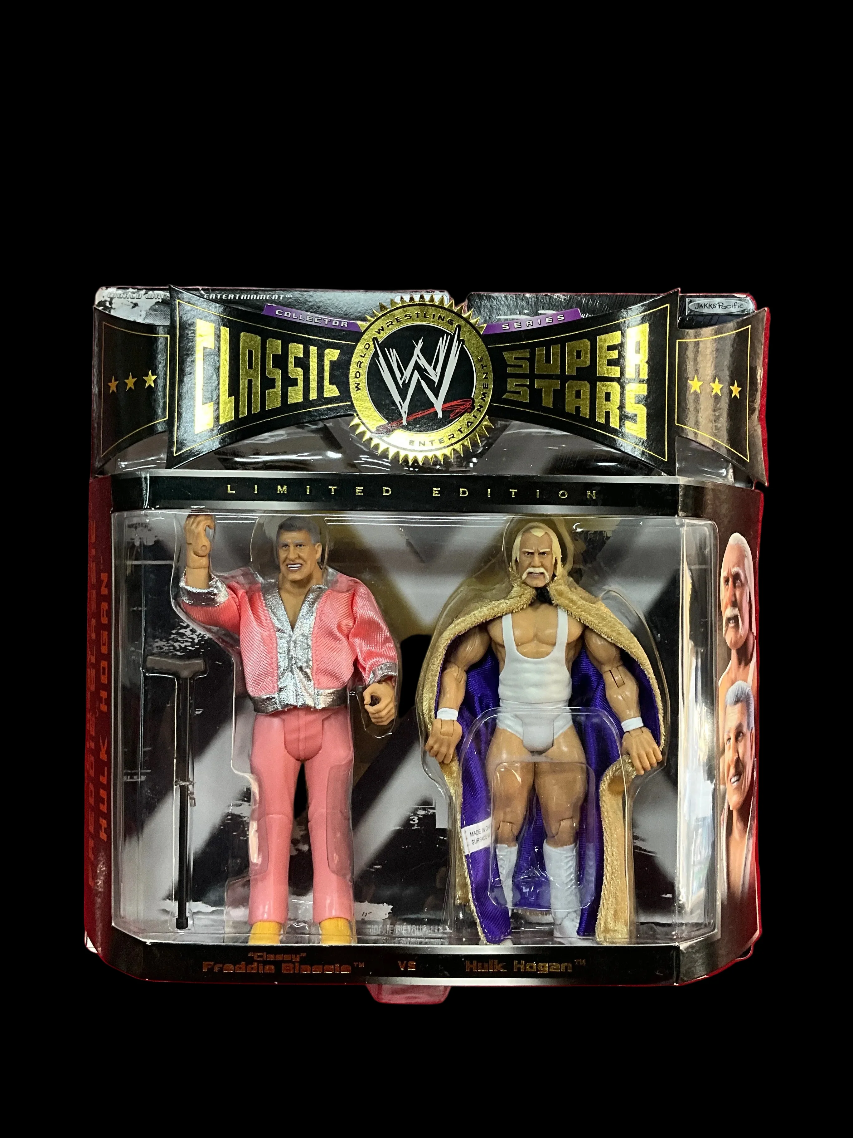 Hulk Hogan Freddie Blassie Classic Superstars Limited Edition Figure Unsigned