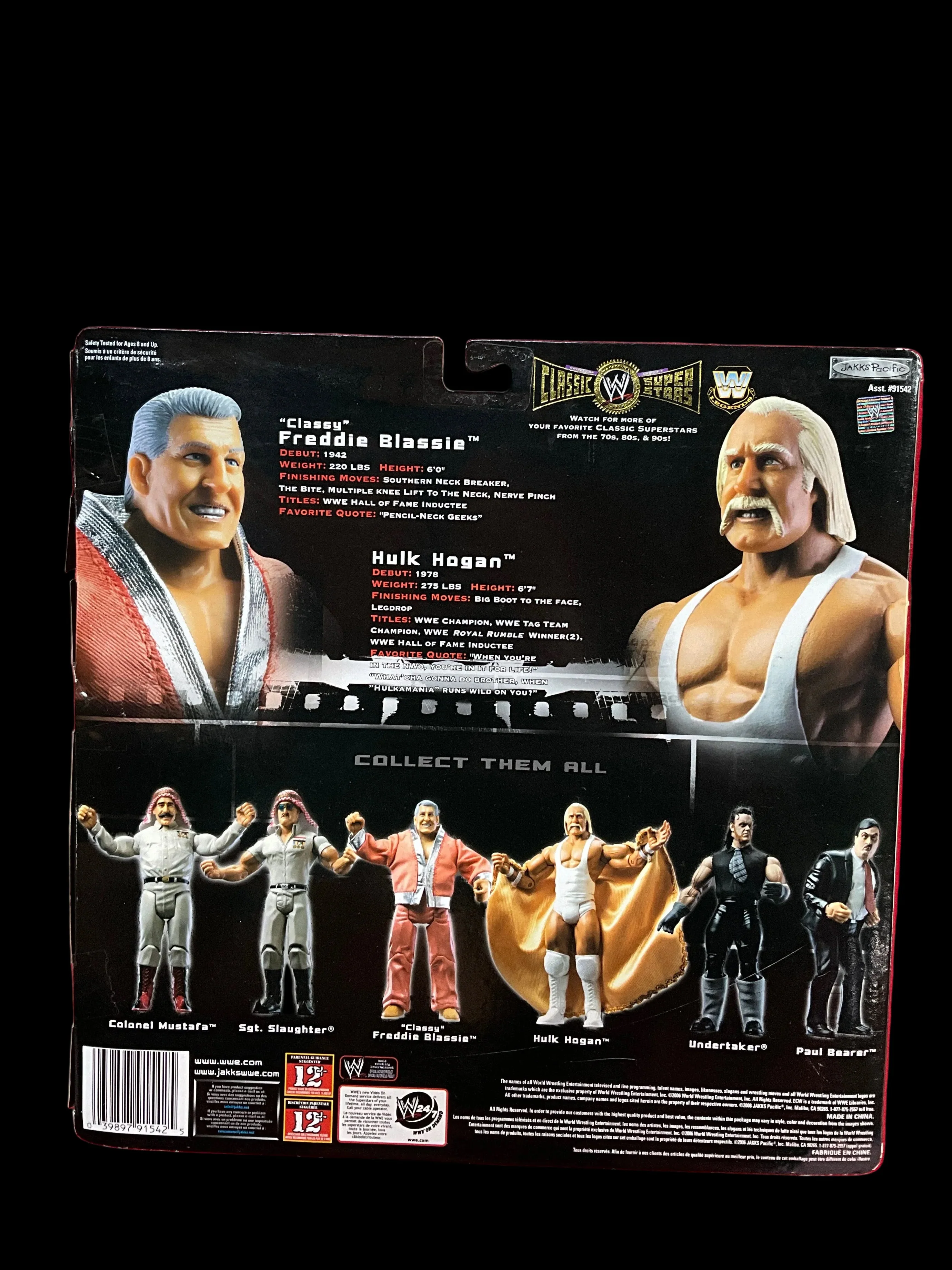 Hulk Hogan Freddie Blassie Classic Superstars Limited Edition Figure Unsigned - Image 2