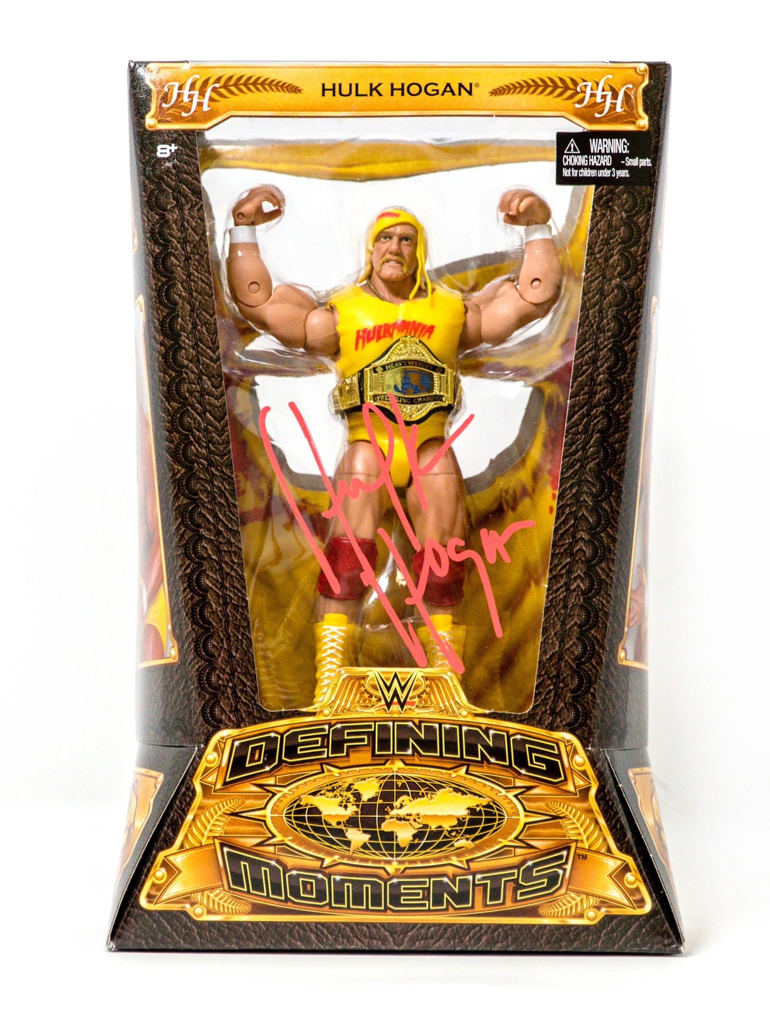 Hulk Hogan Signed Defining Moments WWE Action Figure