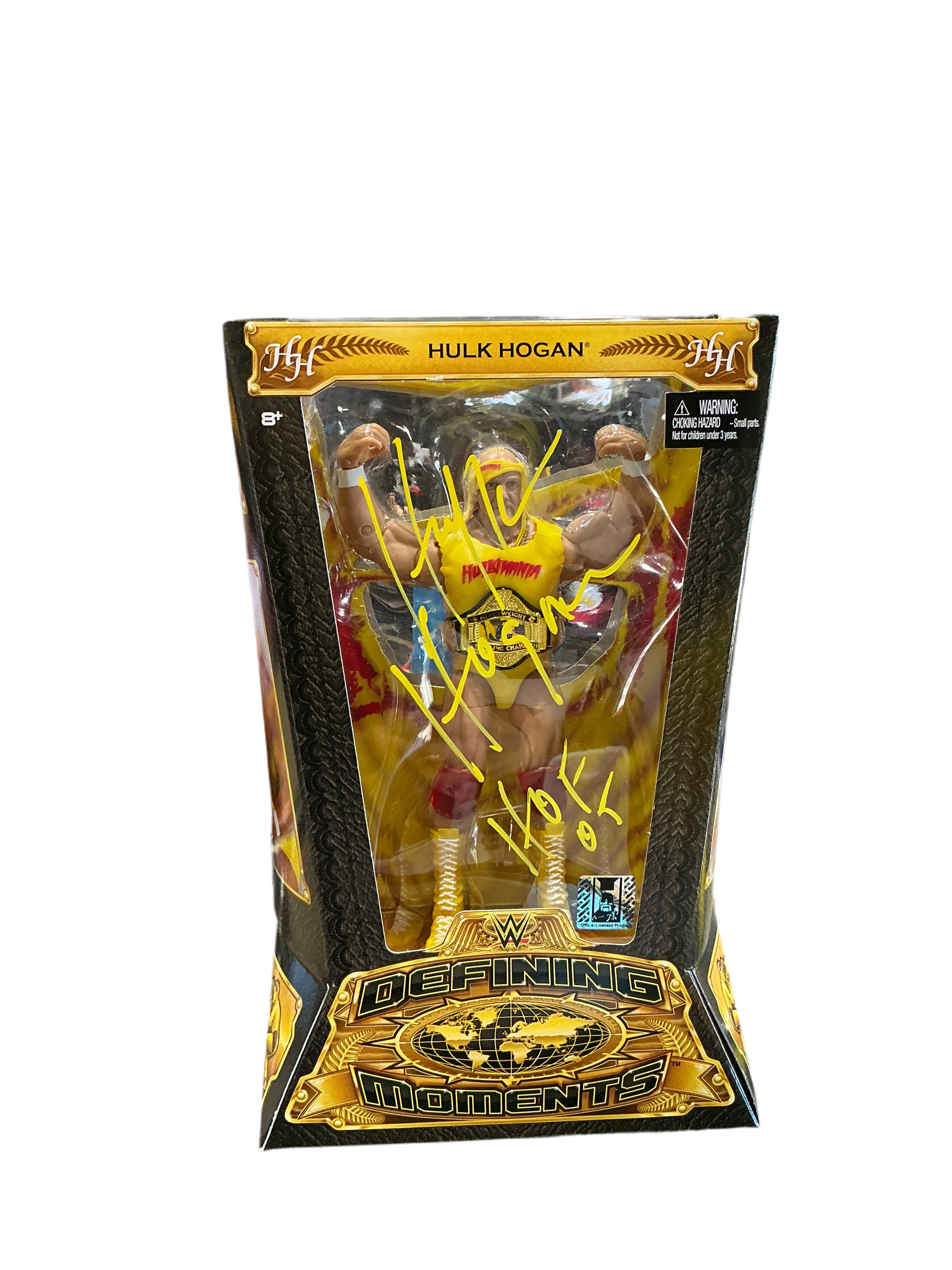 Hulk Hogan Signed Defining Moments WWE Action Figure - Image 4