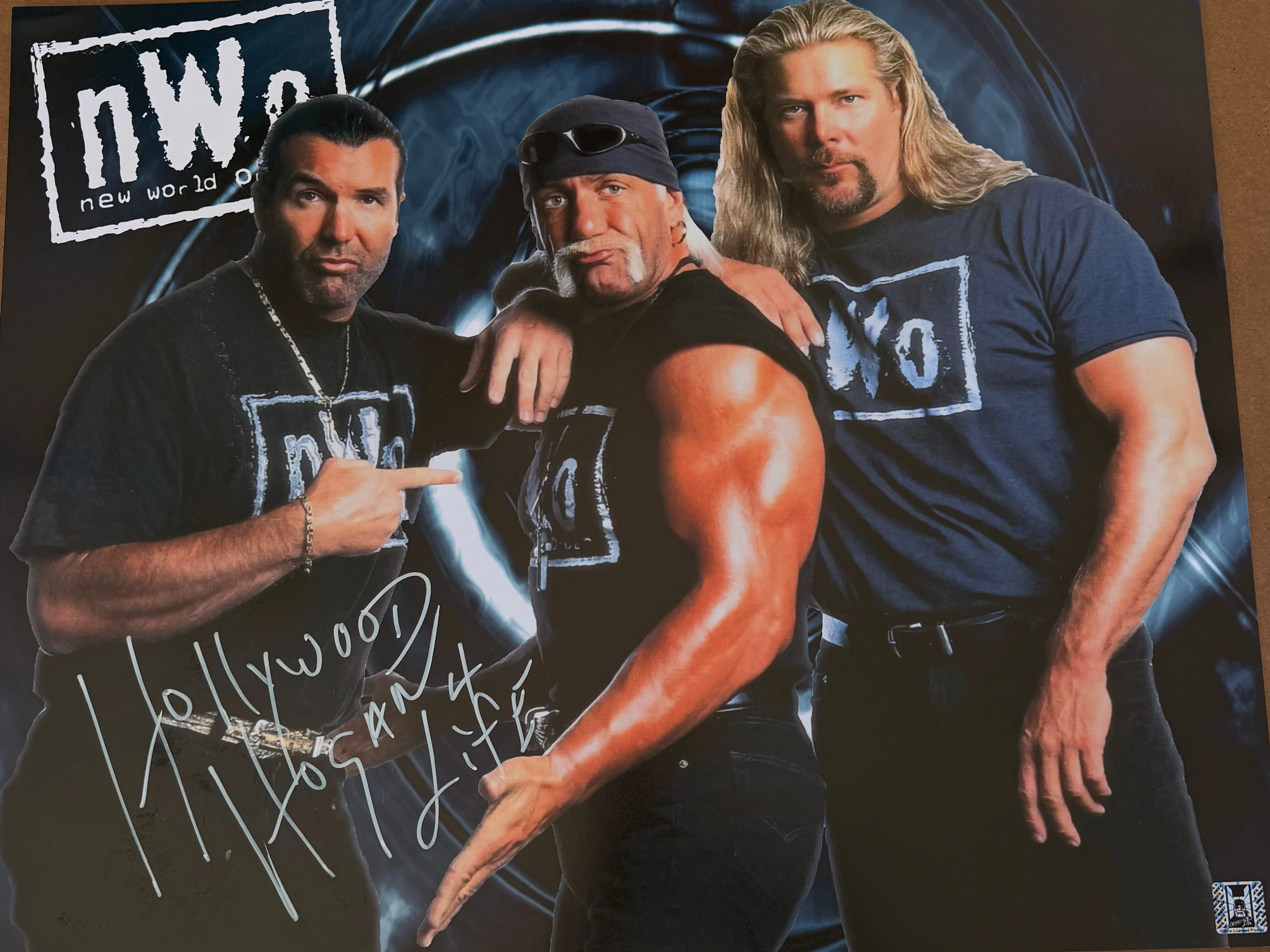 Hulk Hogan Group NWO Autographed 16x20 Poster - Image 2