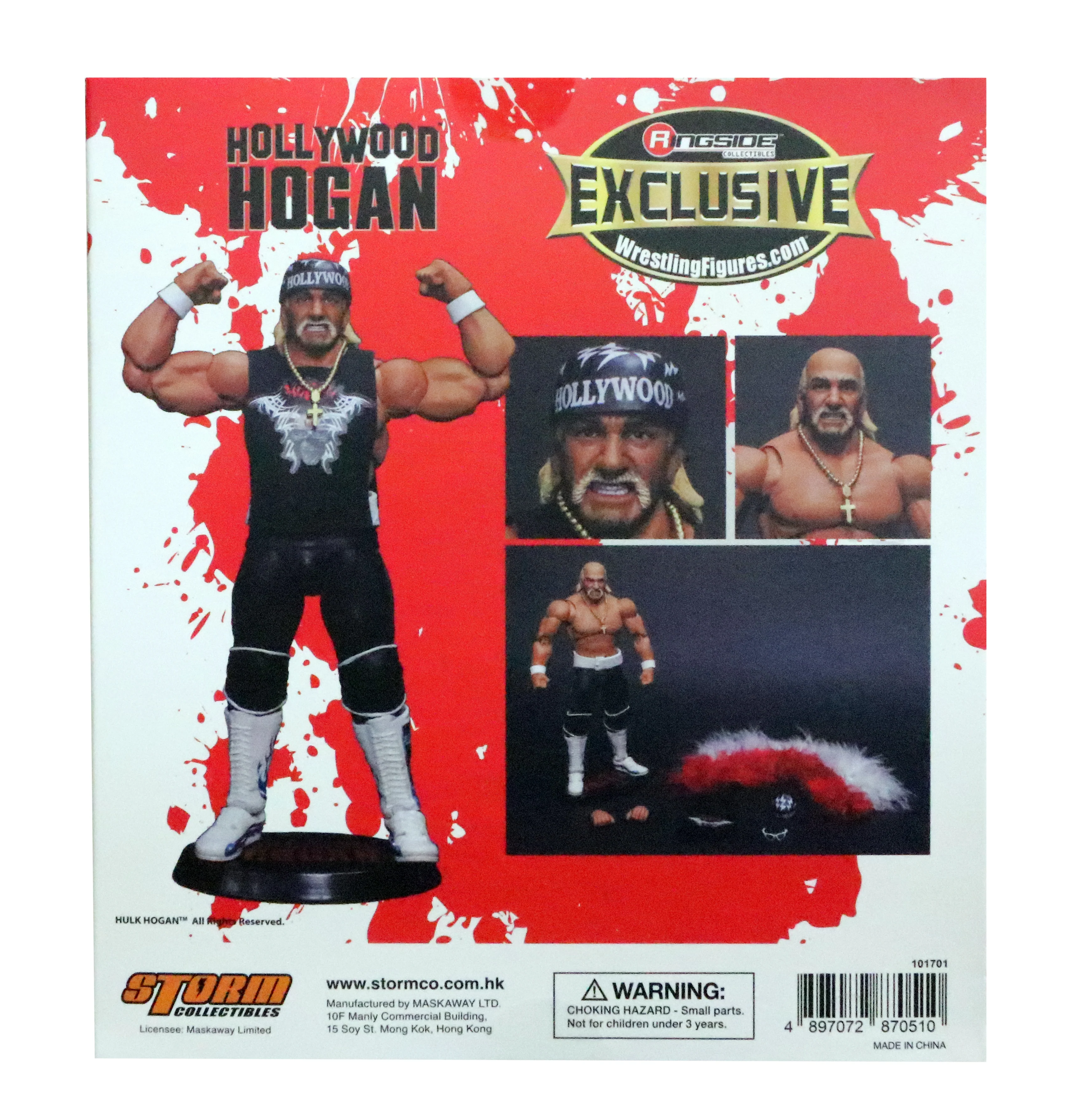 Hulk Hogan Signed Tribal Hollywood Hogan Ringside Collectibles Action Figure - Image 2