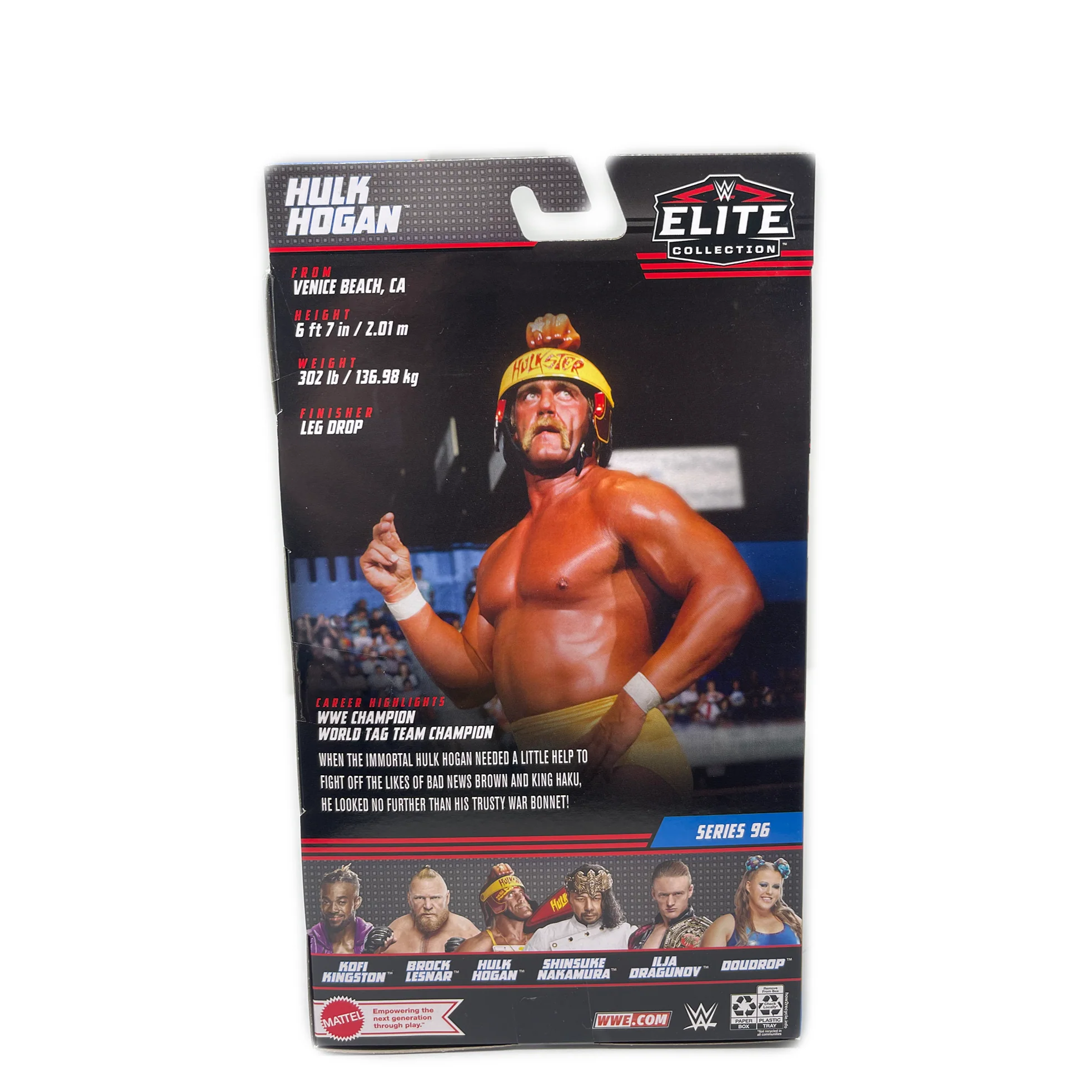 Autographed WWE Elite Series 96 Hulk Hogan Action Figure - Image 2