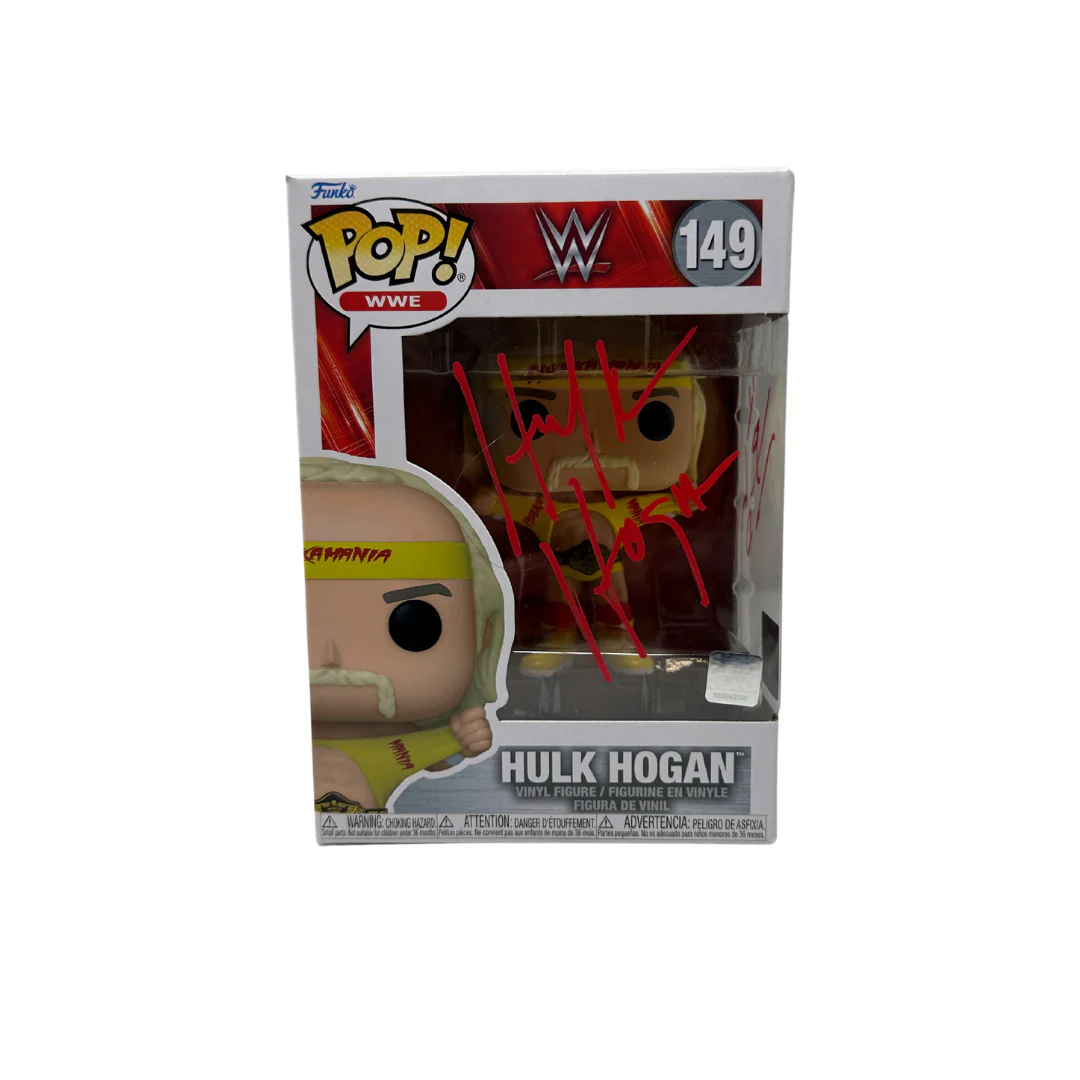 Signed Hulk Hogan Hulkamania Funko Pop! #149 - Image 4