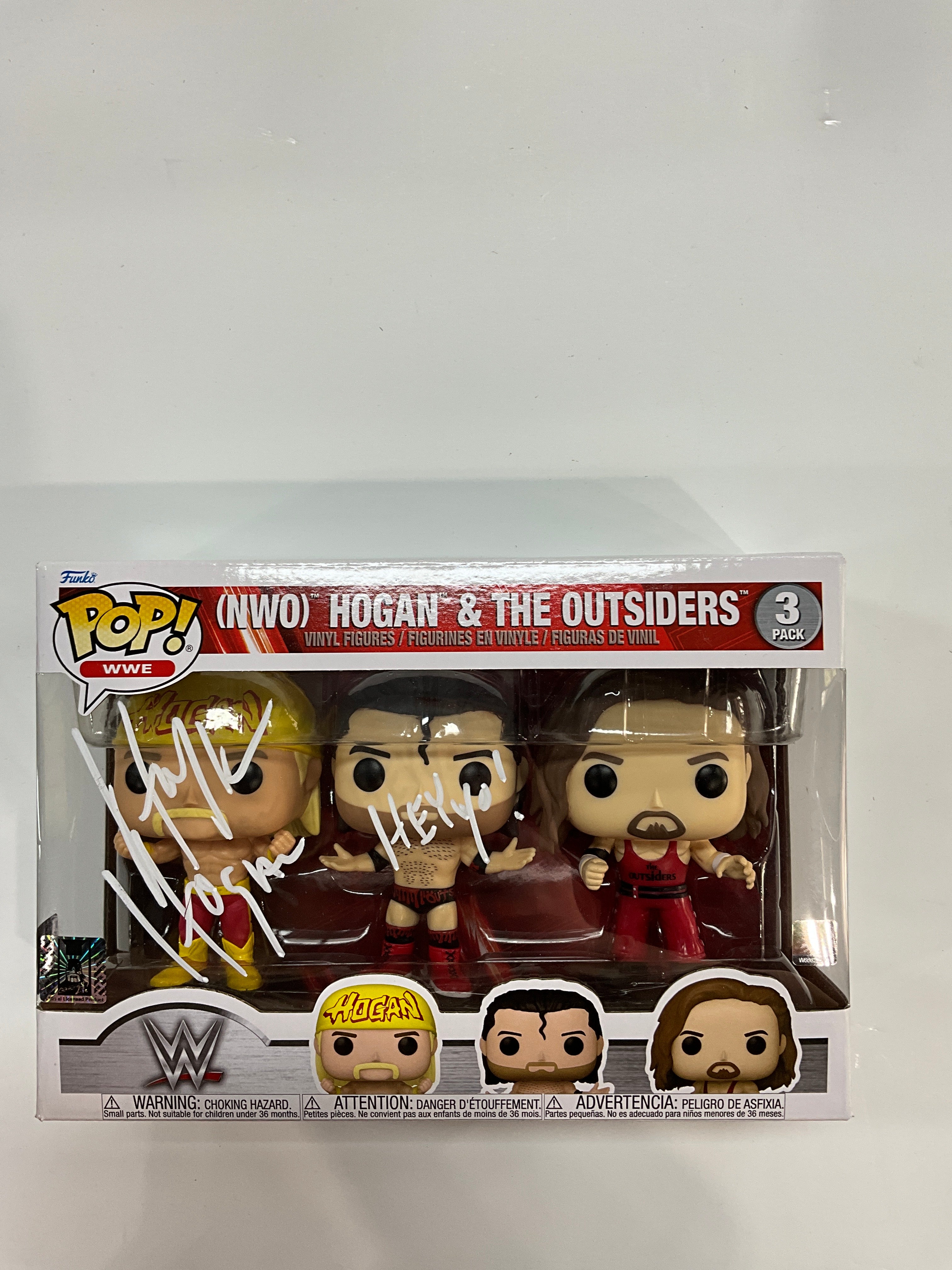 Signed nWo Hogan & The Outsiders Funko Pop! 3 pack - Image 2