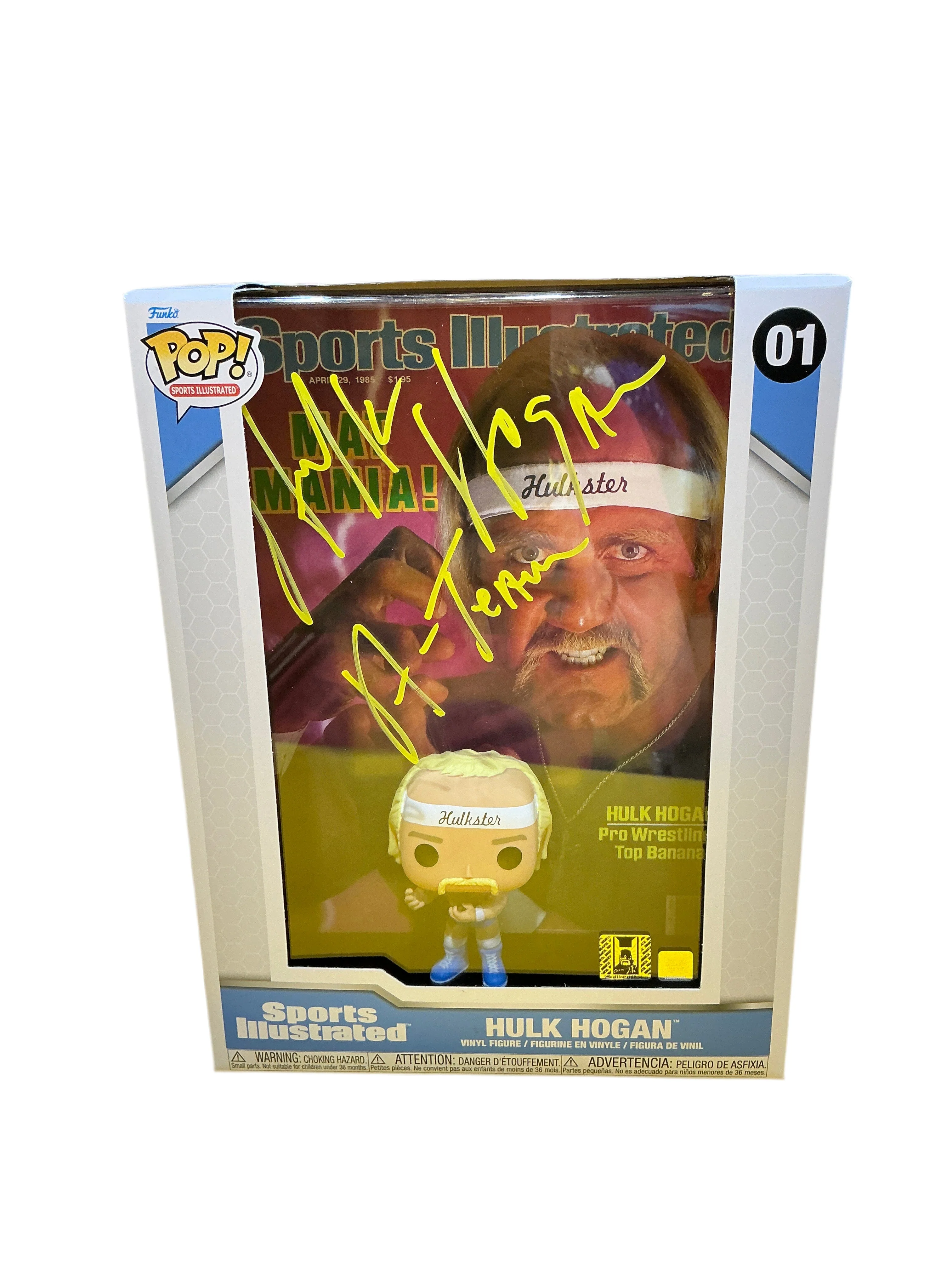 Signed Hulk Hogan Sports Illustrated Magazine Cover Funko Pop! #01 - Image 2