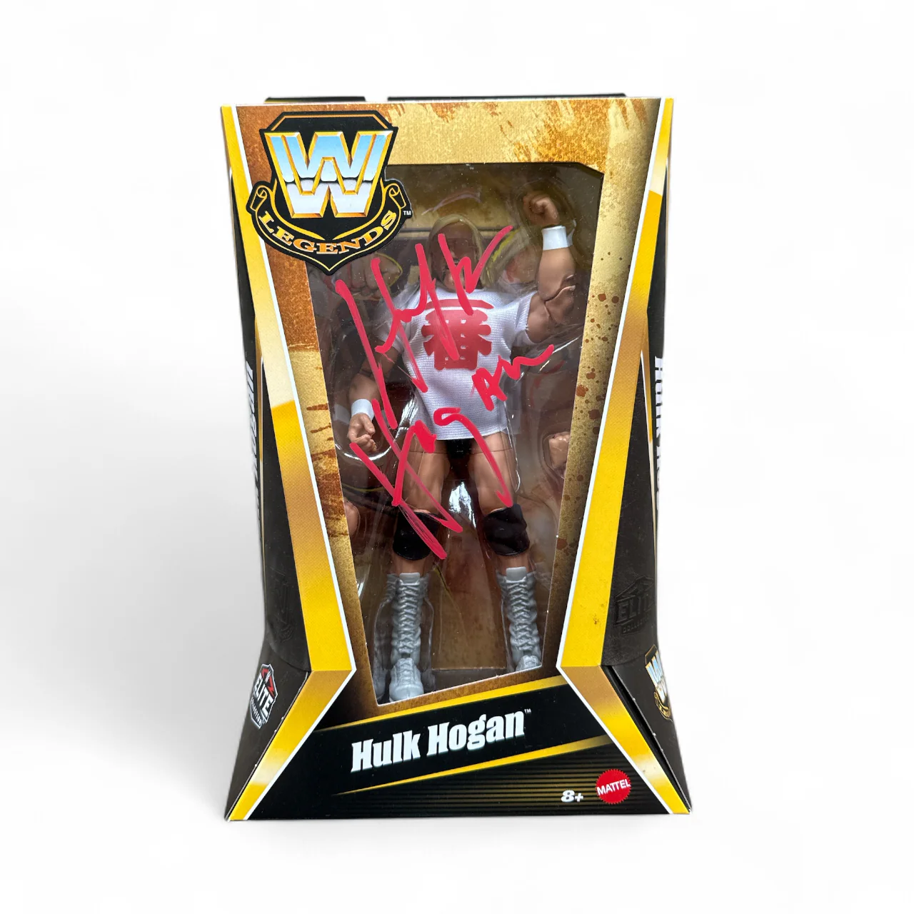 Signed WWE Elite Collection Series 22 Hulk Hogan Ichiban Action Figure
