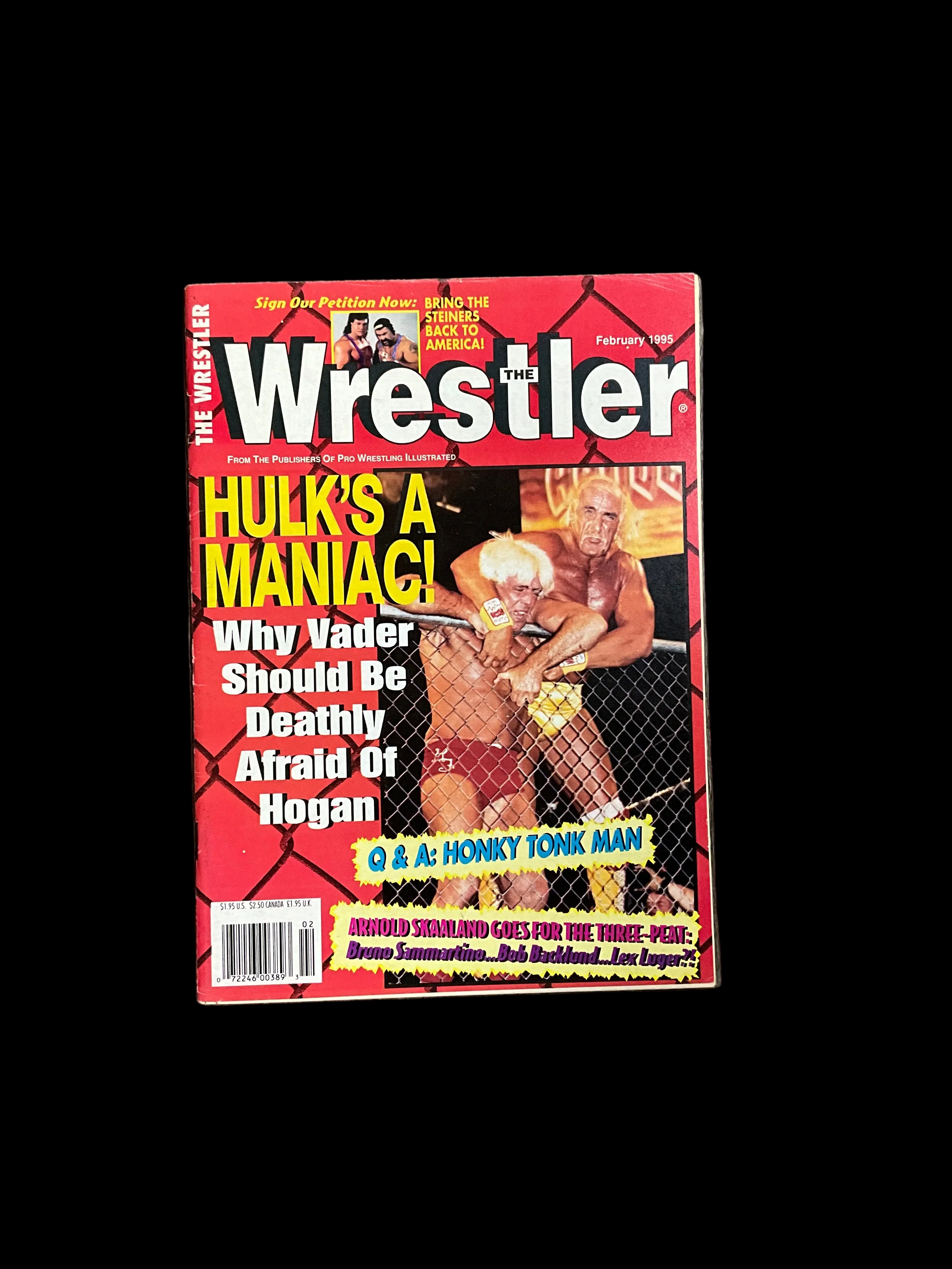 The Wrestler Hulk's a Maniac Magazine Unsigned
