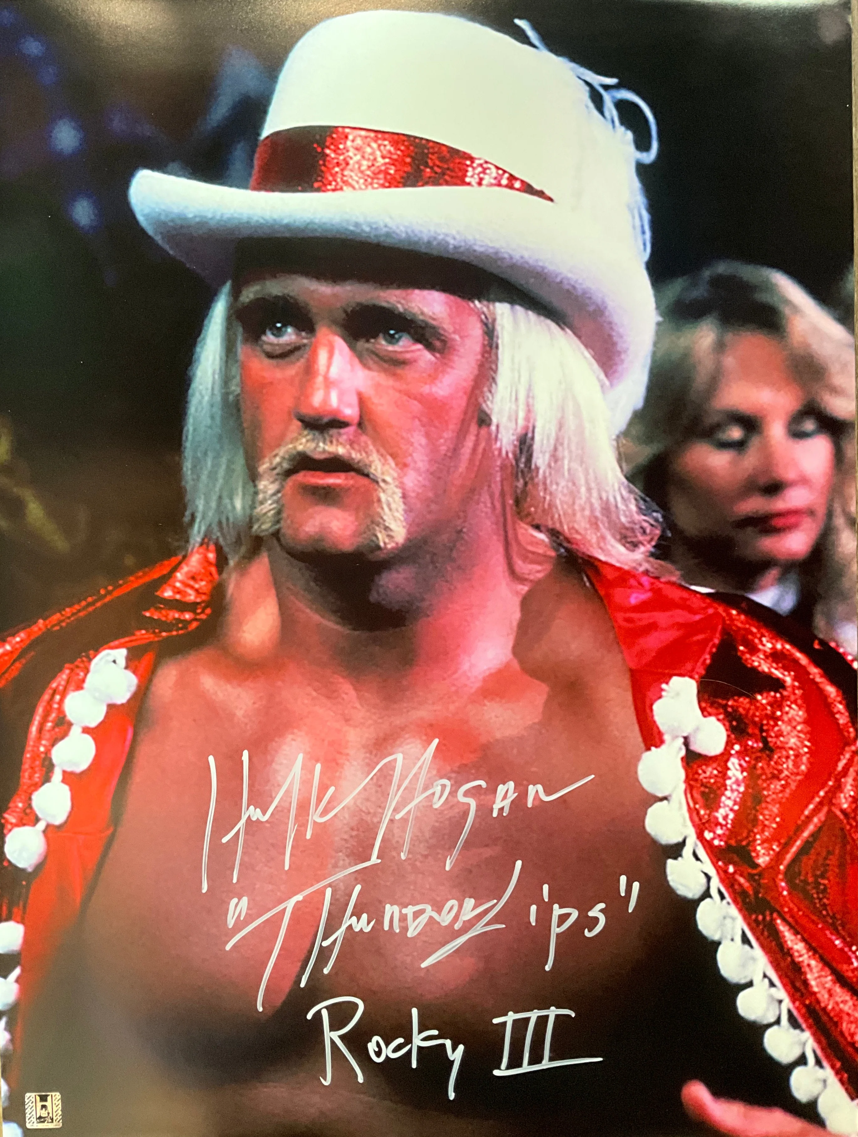 Signed Thunderlips Hulk Hogan 18x24 Poster