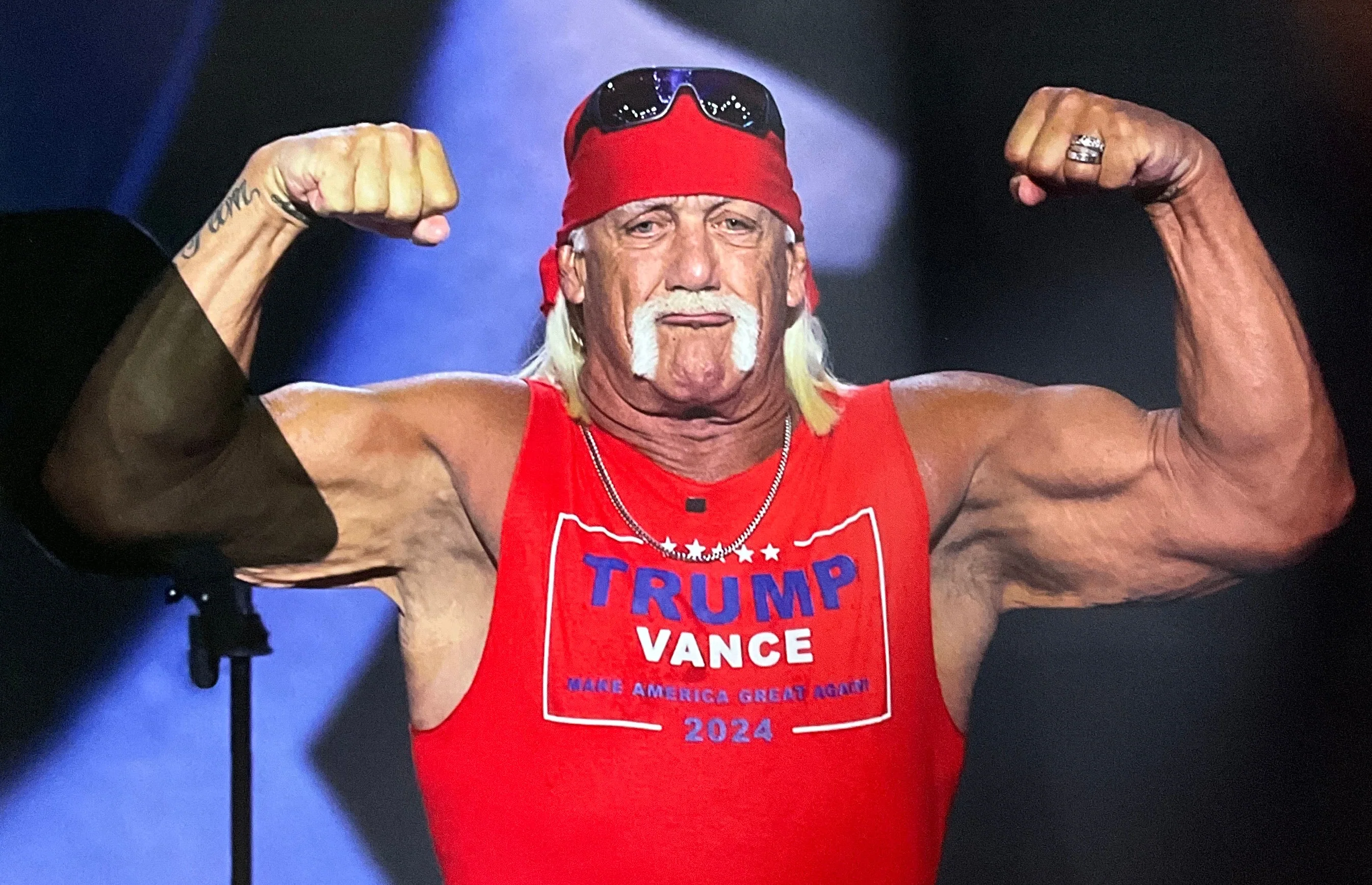 Trumpamania Hulk Hogan Double Bicep 16x24 Poster UNSIGNED