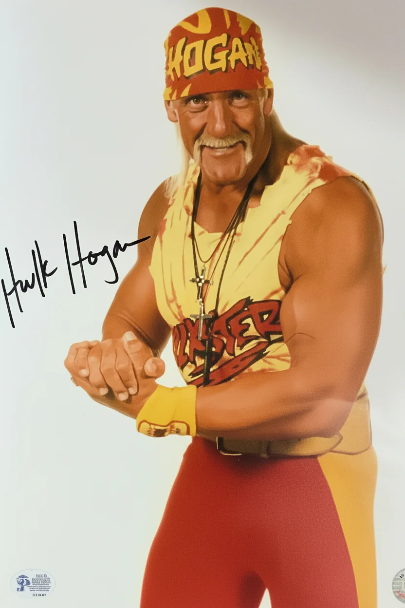 WCW Hulk Hogan Autographed 8x10