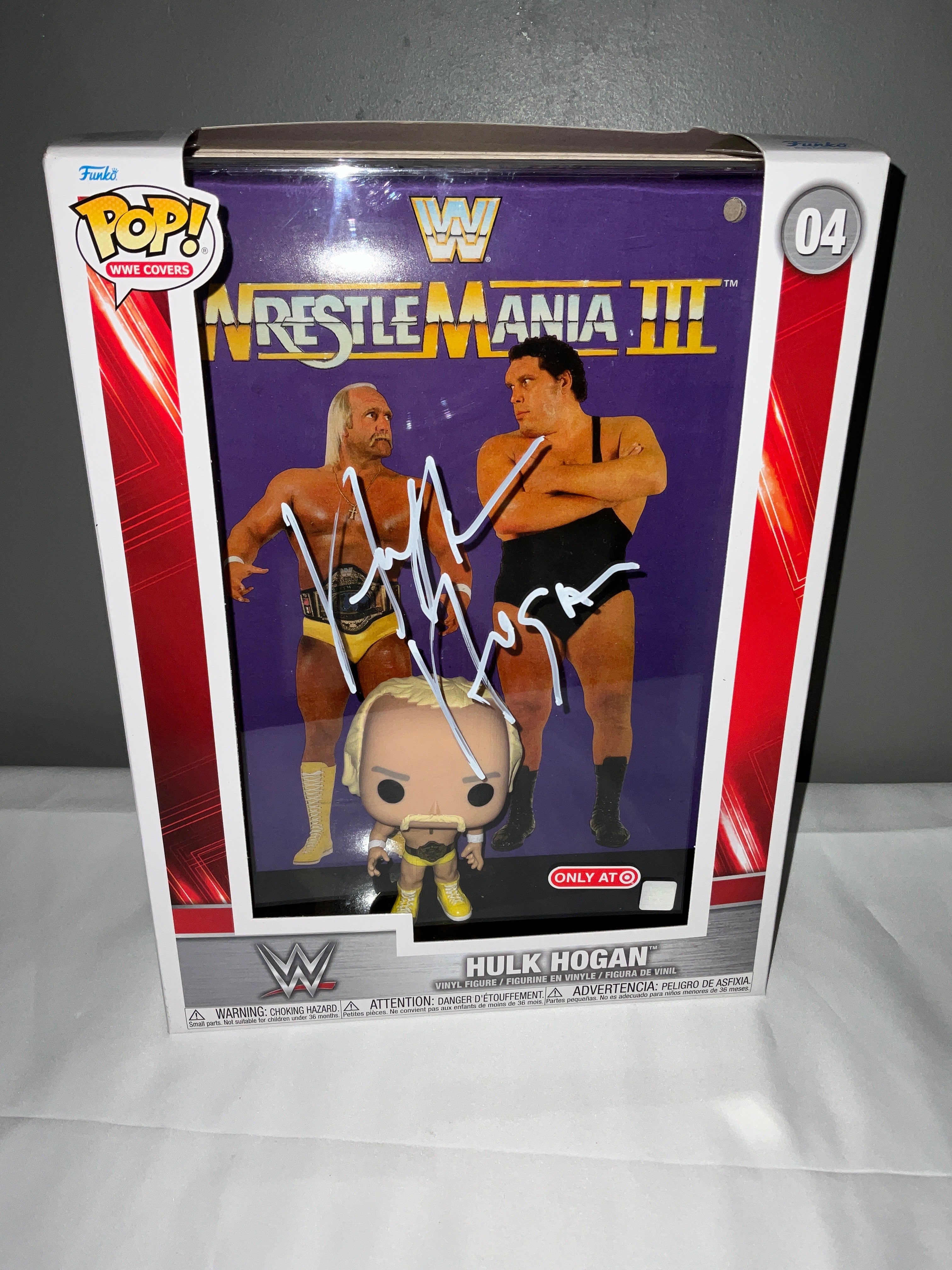 Signed Hulk Andre Wrestlemania III Funko Pop! #04 - Image 2