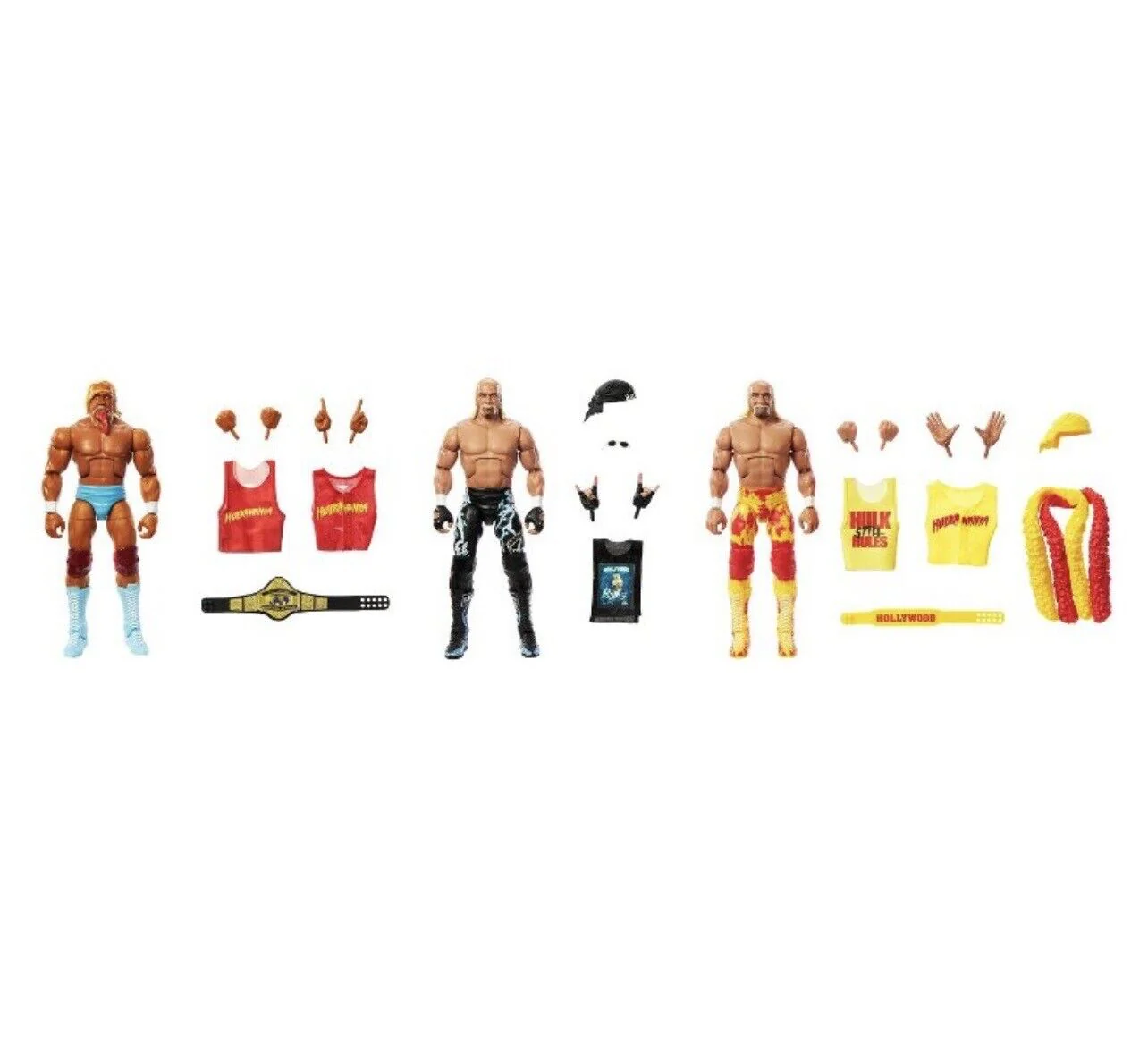Signed WWE Elite Collection Hulkamania 40th Anniversary Action Figure Set 3pk Signed THREE Times - Image 3
