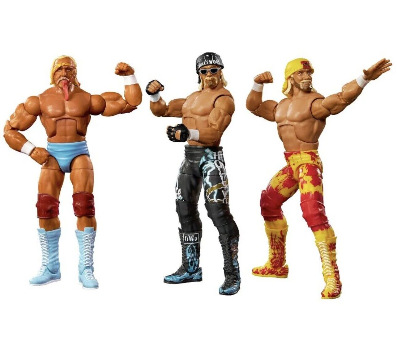 Signed WWE Elite Collection Hulkamania 40th Anniversary Action Figure Set 3pk Signed THREE Times - Image 4
