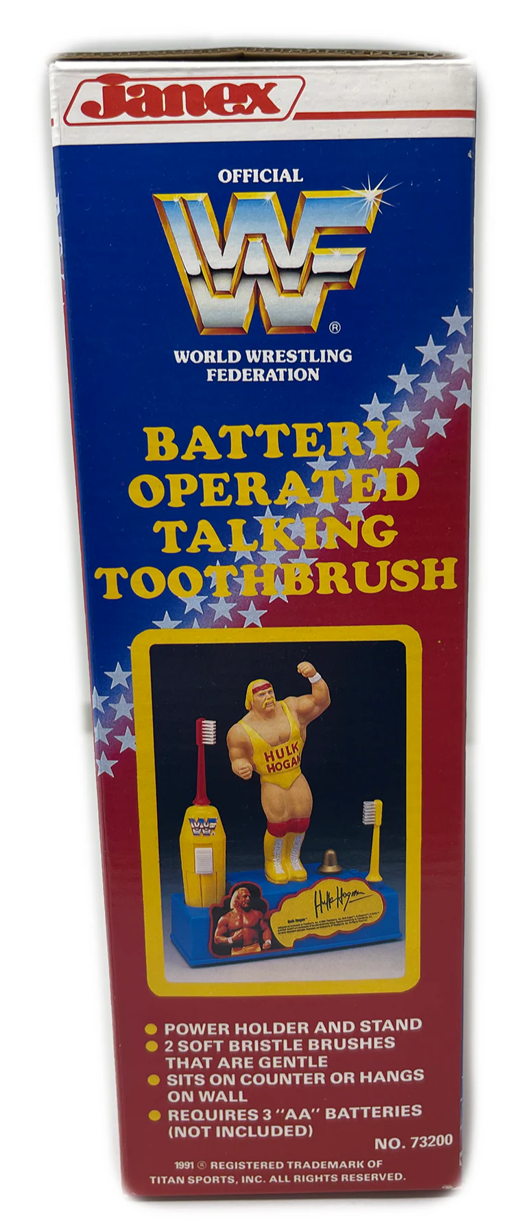 WWF Battery Operated Hulk Hogan Autographed Toothbrush - Image 2